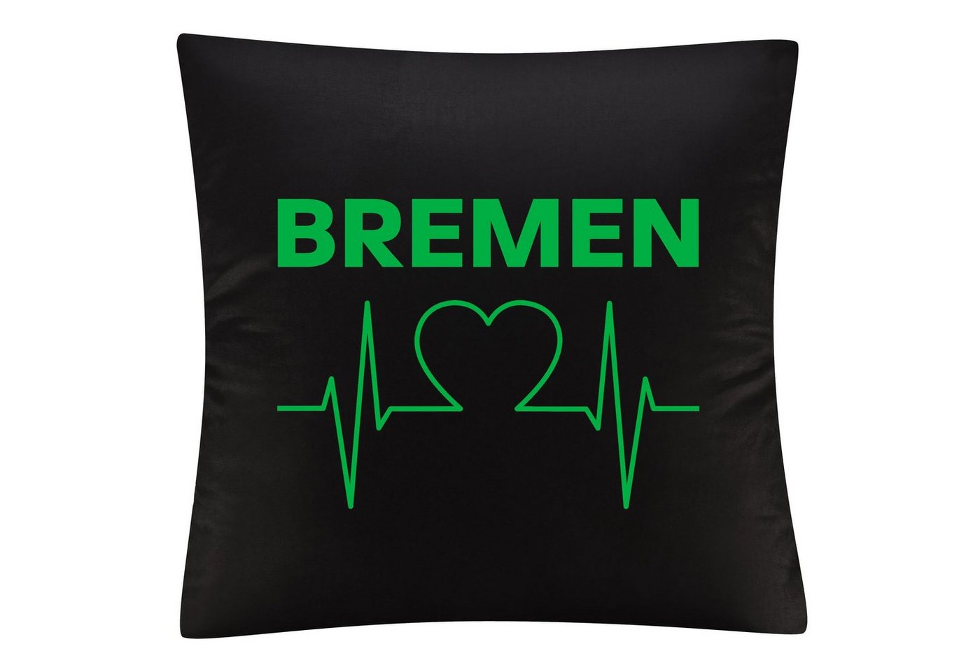 Kissenbezug Bremen - Herzschlag - Kissen, multifanshop von multifanshop