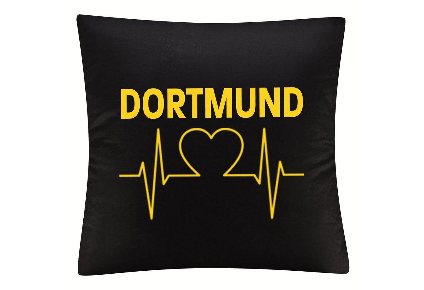 Kissenbezug Dortmund - Herzschlag - Kissen, multifanshop von multifanshop