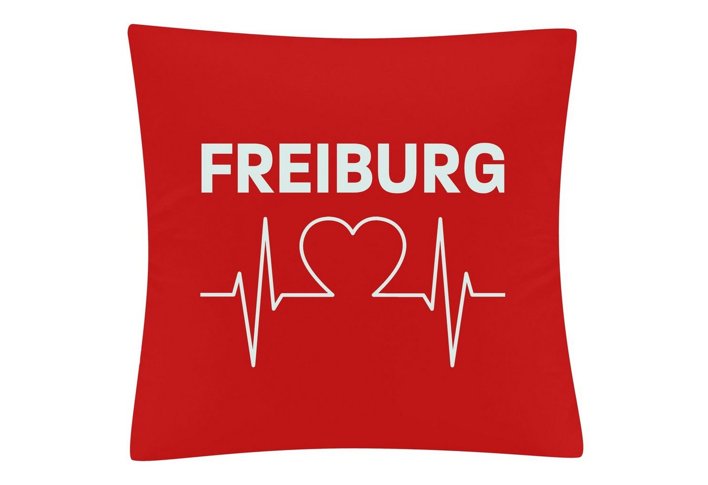 Kissenbezug Freiburg - Herzschlag - Kissen, multifanshop von multifanshop