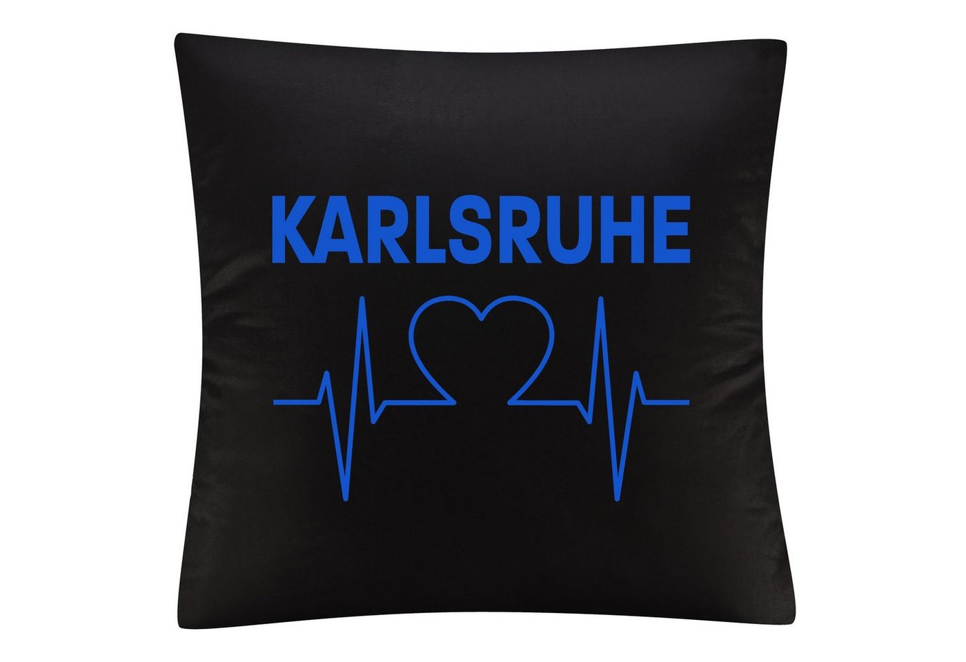 Kissenbezug Karlsruhe - Herzschlag - Kissen, multifanshop von multifanshop