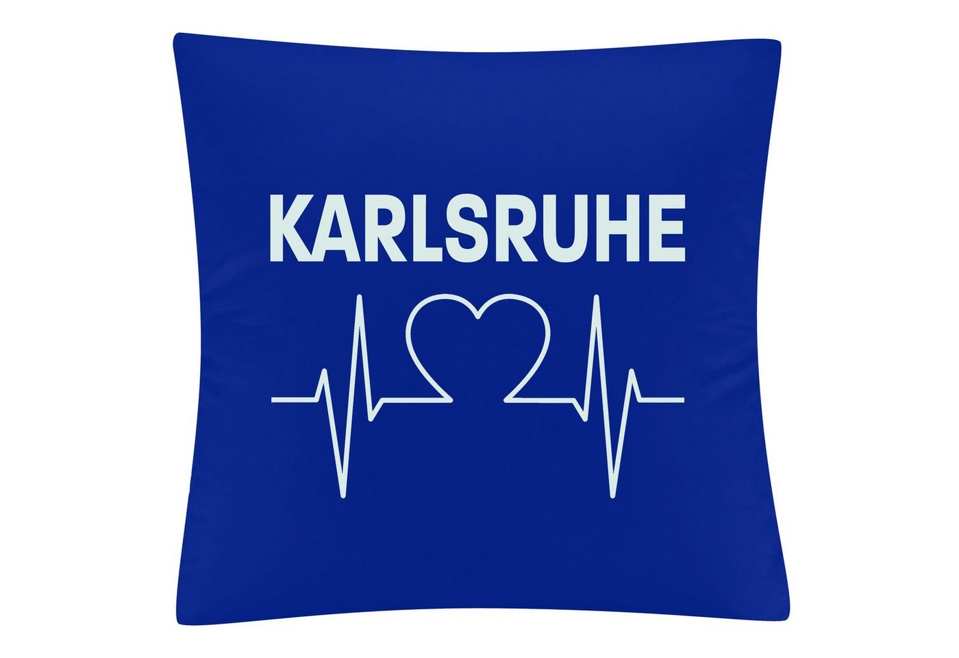 Kissenbezug Karlsruhe - Herzschlag - Kissen, multifanshop von multifanshop