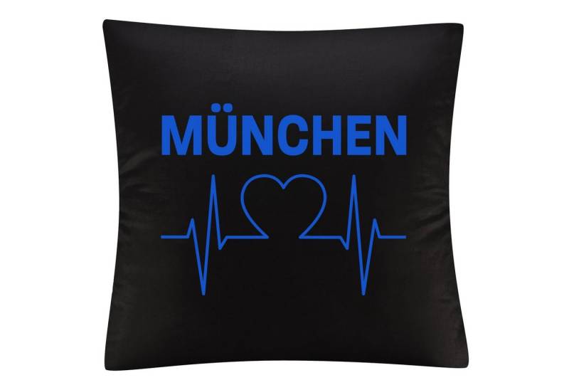 Kissenbezug München blau - Herzschlag - Kissen, multifanshop von multifanshop