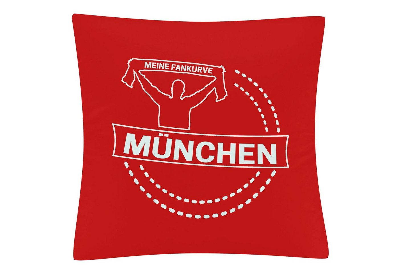 Kissenbezug München rot - Meine Fankurve - Kissen, multifanshop von multifanshop