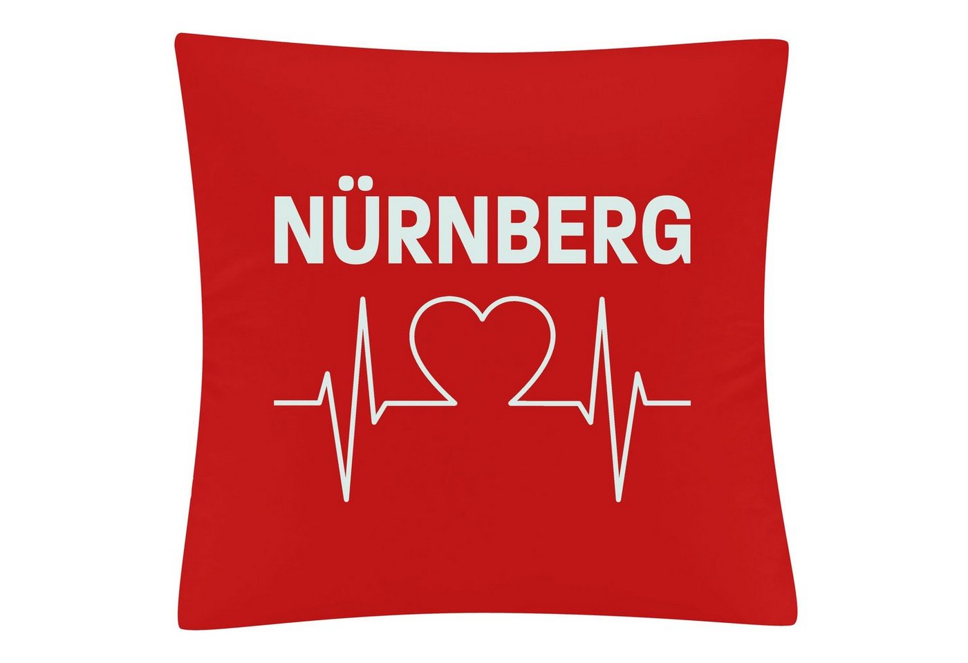 Kissenbezug Nürnberg - Herzschlag - Kissen, multifanshop von multifanshop
