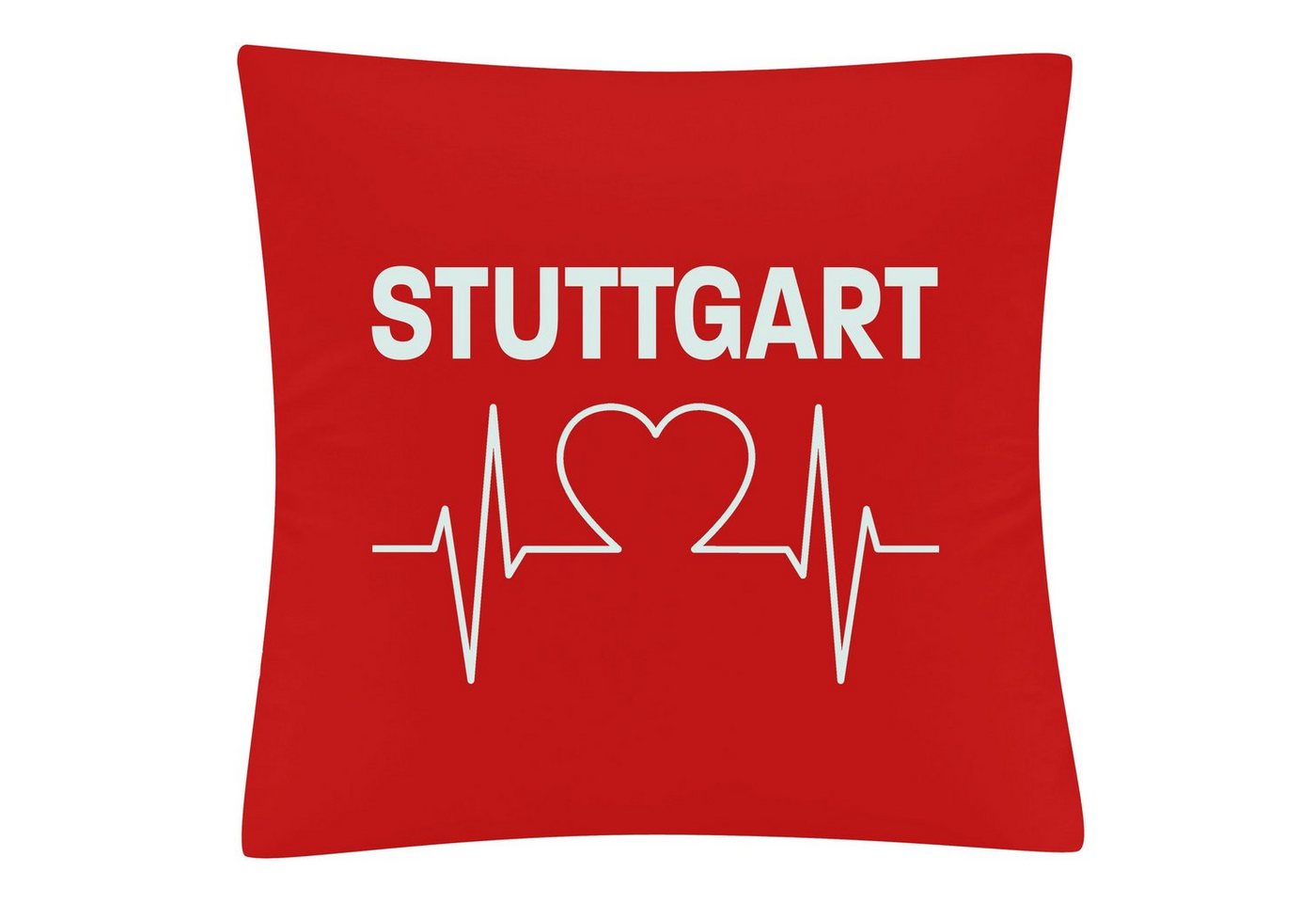 multifanshop Kissenbezug Stuttgart - Herzschlag - Kissen multifanshop Kissenbezug Stuttgart - Herzschlag - Kissen von multifanshop