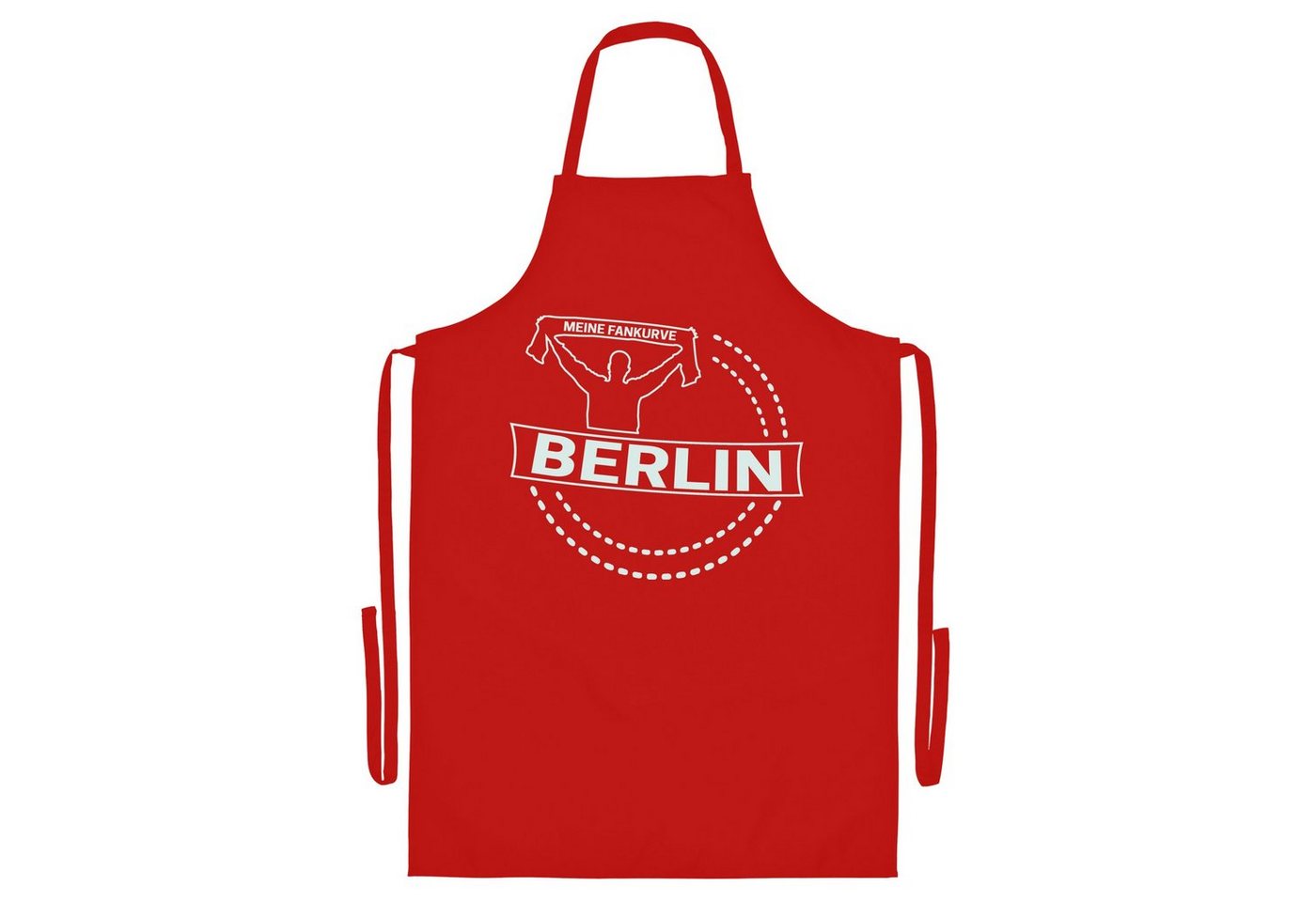 multifanshop Grillschürze Berlin rot - Meine Fankurve - Schürze von multifanshop