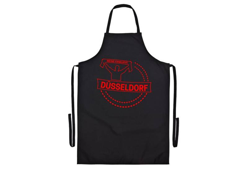 multifanshop Grillschürze Düsseldorf - Meine Fankurve - Schürze von multifanshop