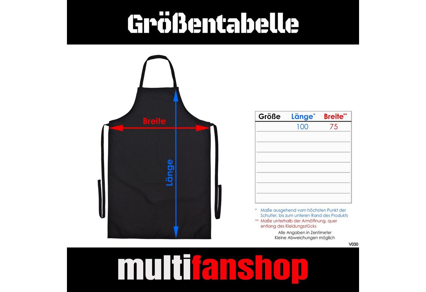 multifanshop Grillschürze Germany - Meine Fankurve - Schürze von multifanshop