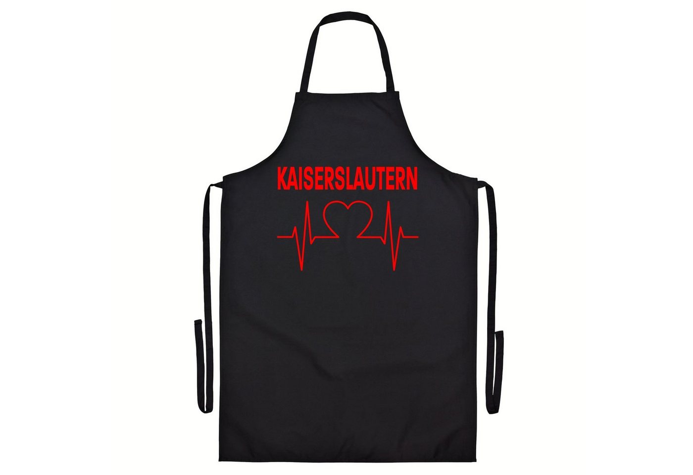 multifanshop Grillschürze Kaiserslautern - Herzschlag - Schürze von multifanshop