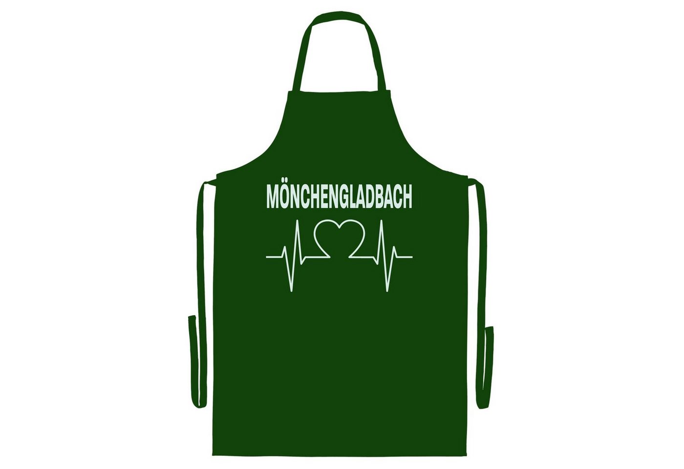 multifanshop Grillschürze Mönchengladbach - Herzschlag - Schürze von multifanshop