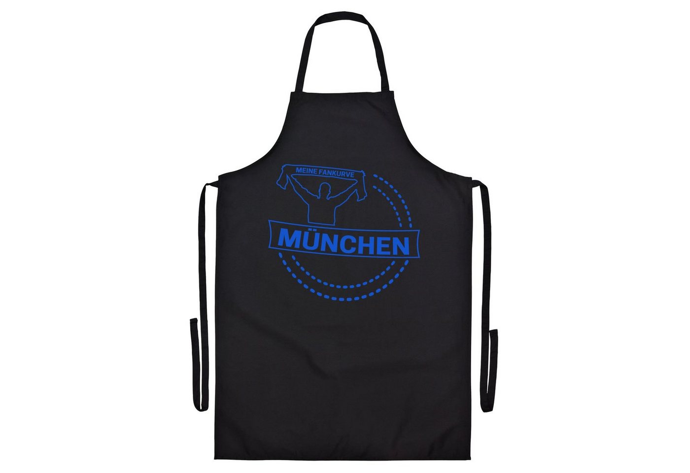 multifanshop Grillschürze München blau - Meine Fankurve - Schürze von multifanshop