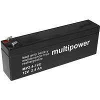 Multipower PB-12-2,4-4,8 MP2,4-12C Bleiakku 12V 2.4Ah Blei-Vlies (AGM) (B x H x T) 178 x 66 x 34.5mm von MULTIPOWER