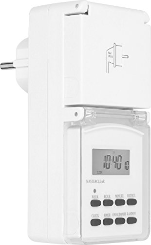 mumbi 26926 Programmierbarer digitaler Timer für den Außenbereich, 3600 W, Zufallsmodus, 12-24 Stunden, GS-zertifiziert von mumbi