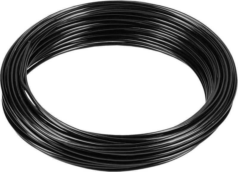 mumbi Basteldraht Basteldraht Aluminium Schwarz 10m, 2mm stark - Schmuck- & Dekodraht von mumbi