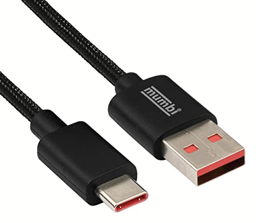 mumbi Black Line USB Kabel USB A auf USB C Stecker Datenkabel Ladekabel Sync-Kabel 1m von mumbi