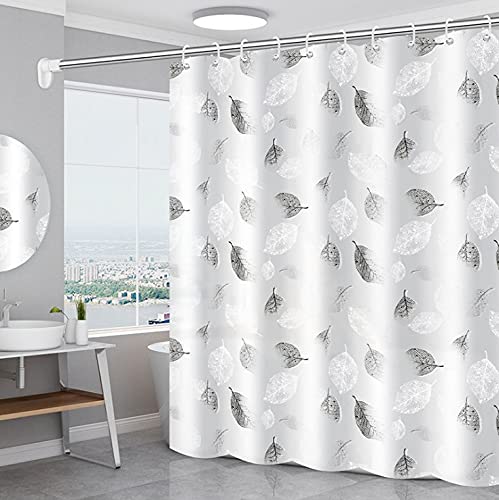 mumbi Duschvorhang Vorhang Dusche Duschvorhänge 180x200 Badewannenvorhang Ersatzvorhang Blätter, 180x200cm von mumbi