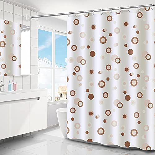 mumbi Duschvorhang Vorhang Dusche Duschvorhänge 180x200 Badewannenvorhang Ersatzvorhang Kreise Kreise 2 von mumbi