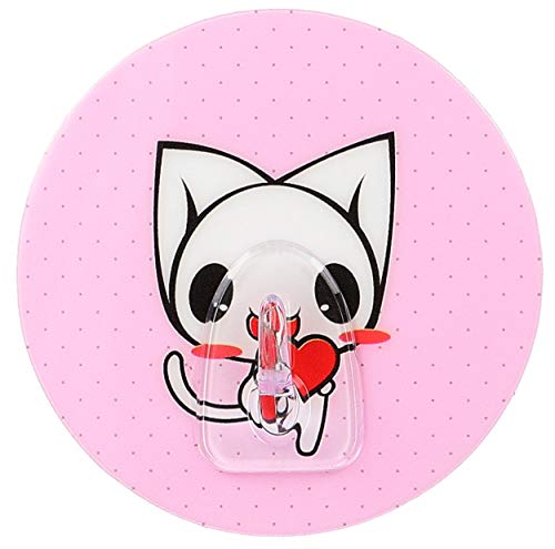 mumbi Handtuchhalter selbstklebend Handtuchhaken ohne Bohren Klebehaken, Kunststoff, Katze, 1 Stück von mumbi