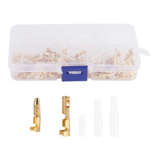 120Pcs Male Female Wire Spade Terminals Connector Kit,3,5mm Female Spade und Interpolation Terminal,Hochleitfähiges Antioxidationsmittel PVC Isoliert Safe von mumisuto