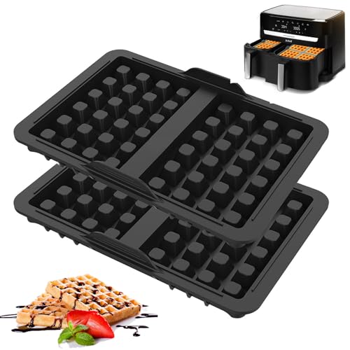 2 Stück Silikon Waffelform Airfryer, 21 x 14,5 x 2,75 Cm Belgische Waffelform Silikon, Airfryer Waffelform für Ninja Af400Eu Af451Eu Sl400Eu, Spülmaschinenfest und Leicht zu Lösen 2 Stück Silikon Waffelform Airfryer, 21 x 14,5 x 2,75 Cm Belgische Waffelform Silikon, Airfryer Waffelform für Ninja Af400Eu Af451Eu Sl400Eu, Spülmaschinenfest und Leicht zu Lösen von mumisuto