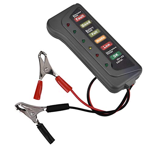 Batterietester, 12V Auto-Motorrad-Batterie-Lasttester Analysator Generator-Kurbelprüfung, Multifunktions-Generator-Tester für Auto Motorrad von mumisuto