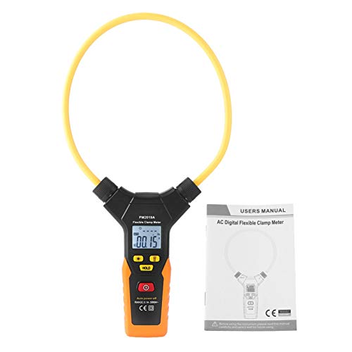 Digitales Stromzangen-Multimeter, PEAKMETER PM2019A/PM2019S Digitales flexibles Handzangen-Multimeter 3000A Wechselstrom-Multimeter, für die Prüfung elektrischer Geräte(PM2019A) von mumisuto