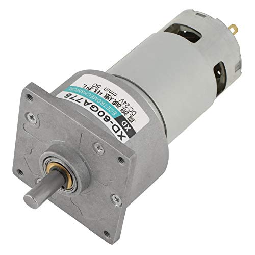 Getriebemotor DC-Getriebemotor DC12V/24V 35W Großer Drehmomentmotor DC-Mikro-Metallgetriebemotor Einstellbare CW/CCW(24V 50rpm) von mumisuto