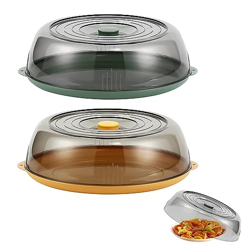 Isolierte Essen Abdeckungen, 2 Stück/Set Essen Abdeckungen 28*28*9CM Lebensmittelabdeckung Teller Deckel Abdeckung GemüSeabdeckung Teller Frischhaltebox für Partys und Den Täglichen Gebrauch von mumisuto