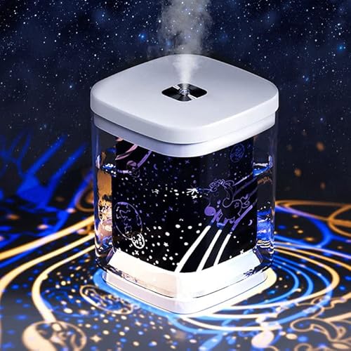 Luftbefeuchter, 1000 ml Baby humidifier, USB Mini Luftbefeuchter mit Bunter Cooler Nachtlichtfunktion, Automatische Abschaltung und Super leise für Auto Büro Schlafzimmer, 28 dB Leise von mumisuto