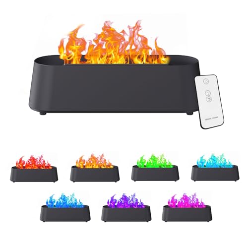 Flammen Aroma Diffuser,300ml Diffuser ätherische mit 7 Arten LED Licht und Fernbedienung,Luftbefeuchter Humidifier DuftöL,Aroma Diffuser für Büro Yoga,4 Timer und Wasserlose Abschaltautomatik Flammen Aroma Diffuser,300ml Diffuser ätherische mit 7 Arten LED Licht und Fernbedienung,Luftbefeuchter Humidifier DuftöL,Aroma Diffuser für Büro Yoga,4 Timer und Wasserlose Abschaltautomatik von mumisuto