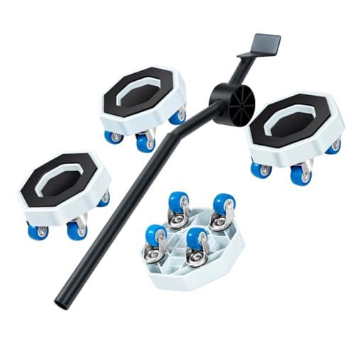 Möbel Transportroller Set, Möbelheber mit 4 Lastenheber, Möbeltransport Set mit Möbelroller, blau 360 Grad Drehbar mit Rutschfesten Pads, Achteck, 350 KG Tragfähigkeit, Robust und Langlebig Möbel Transportroller Set, Möbelheber mit 4 Lastenheber, Möbeltransport Set mit Möbelroller, blau 360 Grad Drehbar mit Rutschfesten Pads, Achteck, 350 KG Tragfähigkeit, Robust und Langlebig von mumisuto