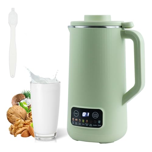 Sojamilch Hersteller, Entsafter Sojamilch Maschine mit Edelstahl und Klingen, Nuss und Sojamilchbereiter, Veggie Drink Maker, Hafermilch Maschine, Pflanzenmilch Bereiter (Green) von mumisuto