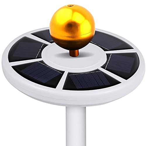 Solar-Fahnenmast-Licht,128 LEDs Solar Flagpole Light,Solarbetriebene LED-Downlight-Außenzelt-Licht wasserdichte Fahnenmast-Lampe für Villa-Innenhof Nacht Beleuchtung,Wasserdicht Strahler von mumisuto