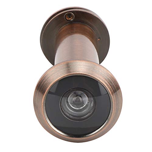 Türspion, Diebstahlschutz 220 Grad Sichtwinkel Sicherheitstürspion mit rückseitiger Abdeckung Heavy Duty Privacy Cover für 55-90mm Türstärke zu Hause(Rot-Bronze-Farbe) von mumisuto