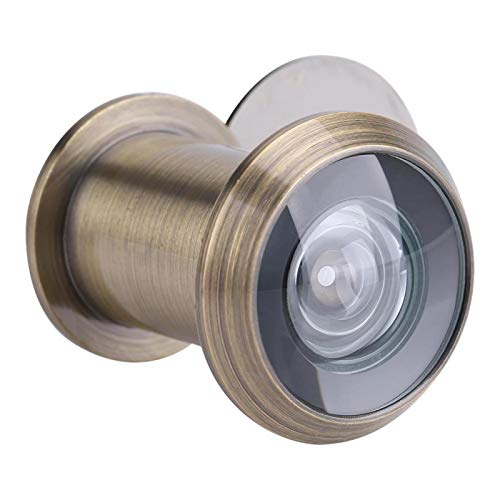 Türspion, Home Security Optisches Glas 220-Grad-Weitwinkel-Türfernrohr mit drehbarer Sichtschutzabdeckung für 35 mm bis 60 mm Türen(Bronze) von mumisuto