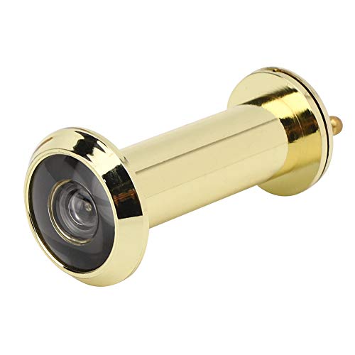 Türspion, diebstahlsicherer 220-Grad-Blickwinkel-Sicherheitsspion für Türdicke 55-90 mm(Gold) von mumisuto