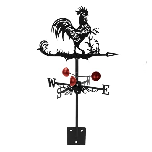 Wetterfahne,Metall Windrichtungsanzeiger,Retro Wetterfahne Hohle Windrichtungsanzeige Hahn Wetterhahn mit Halterung,Wetterhahn für den Außenbereich,Bauernhof,Pavillon,Garten,Dach Wetterfahne,Metall Windrichtungsanzeiger,Retro Wetterfahne Hohle Windrichtungsanzeige Hahn Wetterhahn mit Halterung,Wetterhahn für den Außenbereich,Bauernhof,Pavillon,Garten,Dach von mumisuto