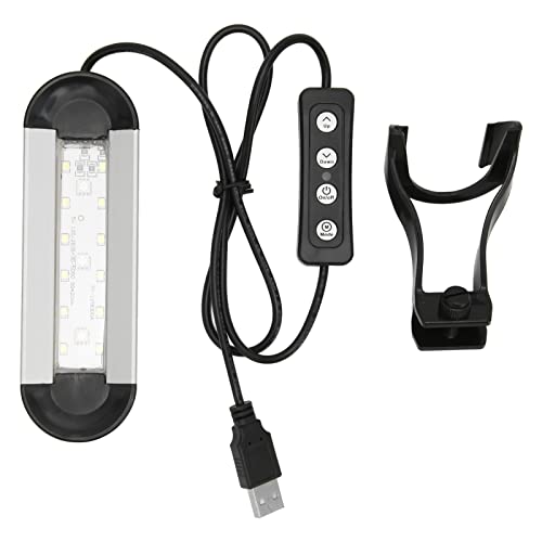 mumisuto LED-Aquariumbeleuchtung, Aquariumlicht, einstellbares Vollspektrum-LED-Aquarium, Clip-Lampe für Aquarienzucht, 6 Watt, 6 Zoll von mumisuto