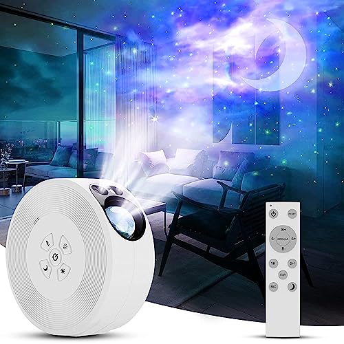 mumisuto LED Smart Sternenhimmel Projektor, Nachtlicht 3D Galaxy Sternenprojektor Lampe Kinder Erwachsense, Deckt bis zu 200 Fuß ab, Geeignet für Baby Kinder Schlafzimmer Heimkino Party Dekoration von mumisuto