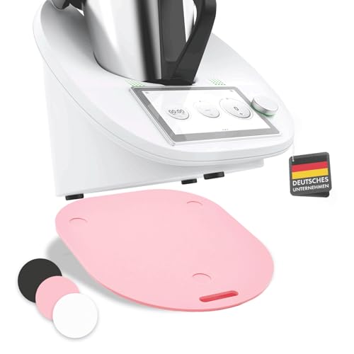 Mumsi© Gleitbrett für Thermomix TM6 & TM5 in rosa - Hochwertiger Gleiter aus Premium Acrylglas – Rollbrett für müheloses Verschieben & sicheren Stand der Küchenmaschine – Zubehör für Vorwerk von mumsi