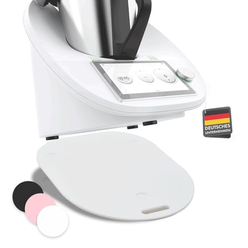 Mumsi© Gleitbrett für Thermomix TM6 & TM5 in weiß - Hochwertiger Gleiter aus Premium Acrylglas – Rollbrett für müheloses Verschieben & sicheren Stand der Küchenmaschine – Zubehör für Vorwerk von mumsi