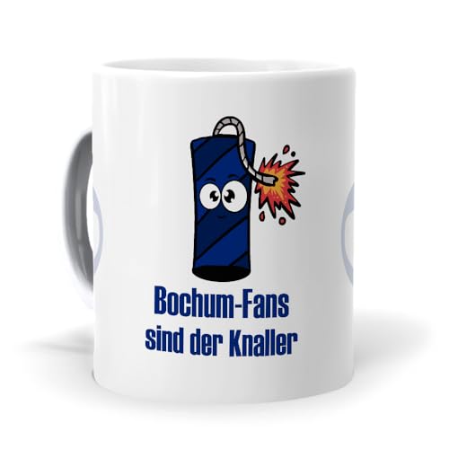 mundohuevo Originelle Fußballtasse, Frühstückstassen für Bochum-Fans | Originelles Geschenk für Fußballfans | Fußballartikel | Bochum von mundohuevo