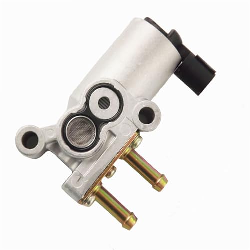 Munirater IAC Metall 36450P0D004 Leerlauf-Luftregelventil für Honda CR-V 2.0L 1997-2001 & Civic 1.5L/1.6L 1993-1996, Silber und Schwarz von munirater