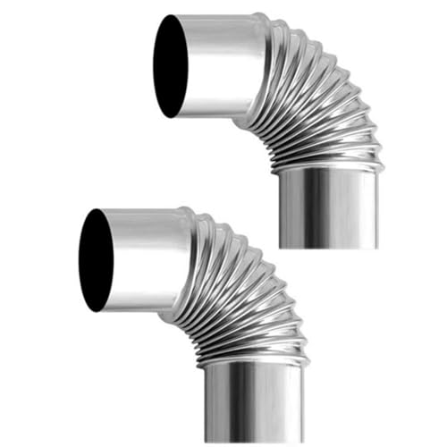 2 Stück 90° Bogen Ø60 mm, Edelstahl Ofenrohrbogen – Hitzebeständiger Rauchabzug für Öfen, Kaminrohrzubehör 2 Stück 90° Bogen Ø60 mm, Edelstahl Ofenrohrbogen – Hitzebeständiger Rauchabzug für Öfen, Kaminrohrzubehör von munufe