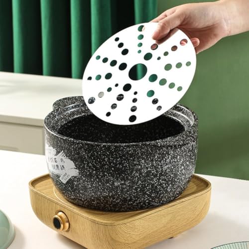 Edelstahl-Wärmeverteiler-Scheibe für Induktionsherde – Universal-Adapterplatte wandelt Glas und nicht magnetische Töpfe/Pfannen in Induktionsherde um, gleichmäßige Wärmeverteilung (23 cm) von munufe