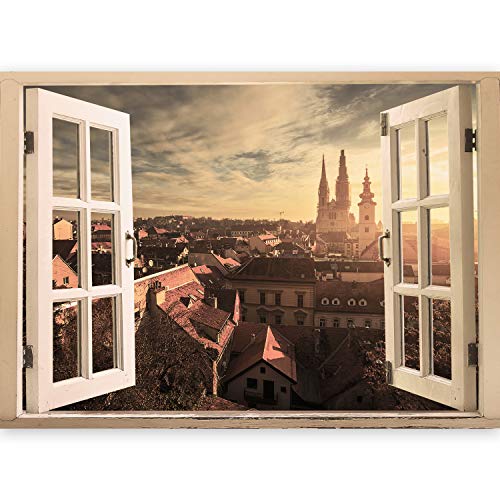 murando - 3D WANDILLUSION 140x100 cm - Wandbild Fototapete Poster XXL Fensterblick Vlies Leinwand Panorama Bilder Dekoration - Meer Strand Dünen murando - 3D WANDILLUSION 140x100 cm - Wandbild Fototapete Poster XXL Fensterblick Vlies Leinwand Panorama Bilder Dekoration - Meer Strand Dünen von murando