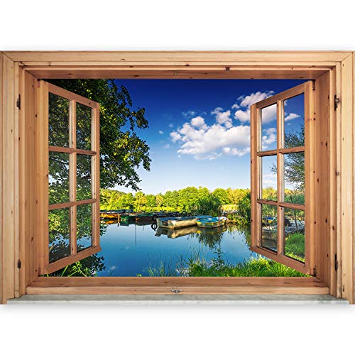 murando - 3D WANDILLUSION 140x100 cm - Wandbild Fototapete Poster XXL Fensterblick Vlies Leinwand Panorama Bilder Dekoration - Natur Landscape murando - 3D WANDILLUSION 140x100 cm - Wandbild Fototapete Poster XXL Fensterblick Vlies Leinwand Panorama Bilder Dekoration - Natur Landscape von murando