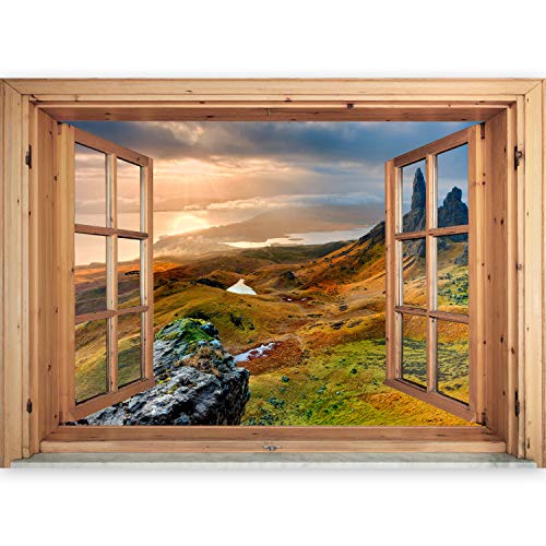 murando - 3D WANDILLUSION 140x100 cm - Wandbild Fototapete Poster XXL Fensterblick Vlies Leinwand Panorama Bilder Dekoration - Natur Landscape murando - 3D WANDILLUSION 140x100 cm - Wandbild Fototapete Poster XXL Fensterblick Vlies Leinwand Panorama Bilder Dekoration - Natur Landscape von murando