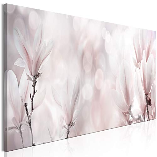 murando Akustikbild Blumen Bilder Akustikschaum Hochleistungsschallabsorber Schallschutz Leinwand 1 tlg Wandbild Raumakustik Schalldämmung Magnolie Natur bokeh rosa beige von murando