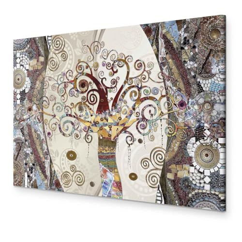 murando - Akustikbild Gustav Klimt Baum des Lebens 120x80 cm 1 tlg Bilder Akustikschaum Schallschutz Kunst Akustikpaneele Wandpaneele Schalldämmung Schallabsorber Deko Abstrakt Mosaik l-A-0004-b-b von murando